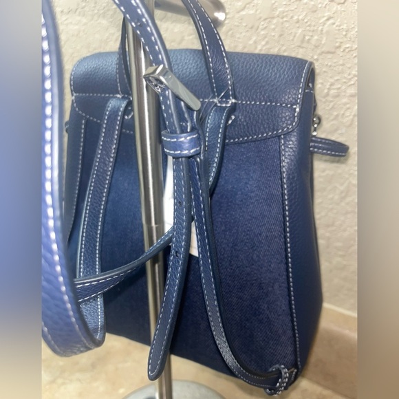 Kate Spade New York Leila Denim Medium Flap Backpack, NWT - Picture 7 of 16